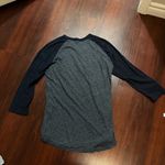 Majestic Threads 3/4 Sleeve T Shirt Top Grey Red Navy Medium Boston Red Sox Photo 2