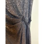 The Limited  Medium Sparkle Sheath Dress Longer Mini Scoop Neck Photo 3