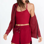 Johnny Was  SET Calme Endurance Cross Back Cami and Athletic Shorts Photo 0