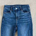 American Eagle next level stretch curvy high rise jeggings in solid blue jeans Photo 1