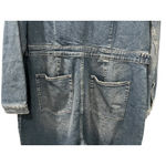 Good American NWT Plus Size 6 Blue Denim Jean Zip Jumpsuit Long Sleeve Casual Photo 7