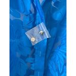 sag harbor dress women Sheer Floral Burnout Blouse Button Photo 2