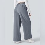 Halara  Flex™ High Waisted Pocket Wide Leg Waffle Work Pants | Weathervane Photo 2