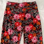 Spirit Halloween Red And Pink Floral Print Hippie Leggings Photo 4