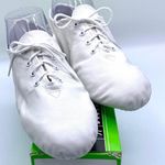 Bloch Split Sole Jazz Dance Shoes Oxford Lace Up White EUR 37.5 W 6.5 Leather Photo 7