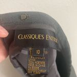 Classiques Entier Wool Blend Gray Midi Slit Skirt Size 10 Photo 4