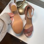 Steve Madden  Pink Velvet Platform Heels Photo 2