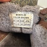 Dream Paris Dream Pairs Women's 10 Winter Snow Duck Boots Brown Herringbone Knit Cuff Photo 4