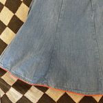 Vintage Denim Mini Skirt Orange Photo 2