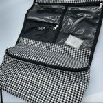 Lula Black & White Herringbone Travel Accessories Case Photo 3
