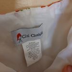 Citi Clothing Size 14P Petites Garden Dress Chic Floral Flower Wedding Cotton White Photo 6
