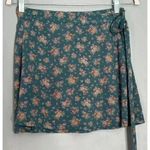 American Eagle Mini Floral Skirt (405) Green Photo 6
