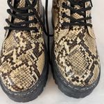 UNILQDY NWOT Snake Print Combat Boots Photo 6