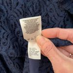 Jessica Simpson  Norah navy blue lace cold shoulder romper. Size L. Photo 3