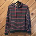 Urban Outfitters BDG  brown red striped hooded sweatshirt Photo 1