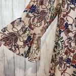 Umgee Womens Tunic Dress M Floral Bell Sleeve Crochet Oversized Bohemian Cottage Photo 3