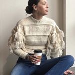 Ulla Johnson Delma Fringe Pullover Sweater Cream Ivory Tassel Knit Size P / XS Photo 15