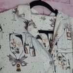 Soma  CHAMPAGNE BOTTLE ENJOY TOAST CELEBRATE NOVELTY PRINT PJ SHIRT TOP M Photo 1
