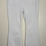Judy Blue ‎ White Flare Jeans 13/31 High Rise Button Fly Pocket Detail Stretch Photo 0