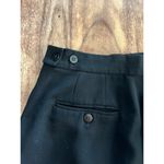 Giorgio Armani  Black 100% Wool Pleated Wide Leg Dress Pants Size 42 Photo 7