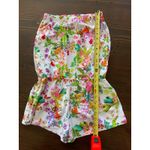Shoshanna  botanical floral strapless romper cover-up small Photo 3