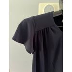 H&M Women's Navy Blue Short Sleeve Polyester Blouse Size Small Photo 4