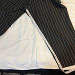 Future Collective Black Pinstripe Dress Pants Professional Business Wear 24W/26W White Photo 4