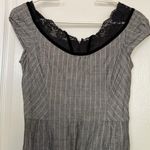 Simple Conservative Black Gray Dress Size Small EUC #3262 Photo 1