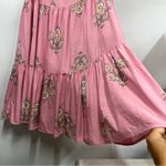LC Lauren Conrad xl Pink Floral midi Maxi three tier flare Skirt Photo 7