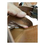 Unisa Women Brown Faux Leather Strap Wedge Sandal Sz 10 M Slip On Buckle Detail Photo 10