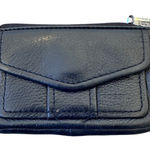 Fossil  Black Leather Mini Zip Up Wallet Womens Classic Photo 0