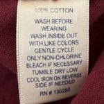 Per Se Maroon Corduroy Collared Button Down Long Sleeve Shirt Top Jacket Size S Photo 3