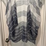 Blue& White Kimono Swimsuit Coverup One Size Summer Beach Casual Loose Cardigan Photo 2