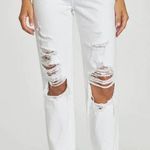 Pistola White Blizzard Presley High Rise Relaxed Roller Denim Jeans Size 26 NWOT Photo 0