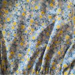 Forever 21 + floral long sleeve mini dress size 1X. Zipper back with waist tie Photo 2