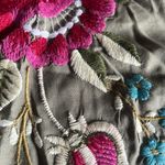 Anthropologie  Akemi and Kim tank top floral embroidered moss green small NWT Photo 6