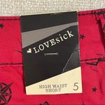 Lovesick from Hot Topic High Waist Shorts Red Size undefined Photo 11