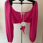 Petal and Pup  Fuchsia Puff Sleeve Blouse Photo 0