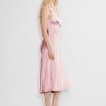 Wilfred Aritzia‎  Hymn Dress Wedding Guest Pink Satin Size 8 Photo 5