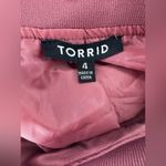 Torrid Satin Floral Embroidered Bomber Jacket Size 4 Rose Pink Photo 7