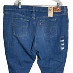 Levi's Levi’s 720 High Rise Super Skinny Jeans Blue Medium Wash Distress Destroy Photo 3