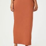 Forever 21 Burnt Brown Maxi Skirt with Slit Photo 1
