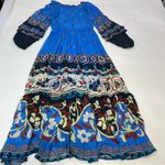Farm Rio Anika Tiles Blue Maxi Dress Size XS Photo 3