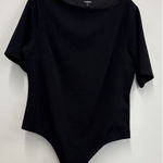 EXPRESS  Black black boat neck short sleeve bodysuit - Size XL Photo 0