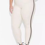 Wild Fable Women's High-Waisted ButterBliss Leggings with Side Stripe - Cream XS Photo 1