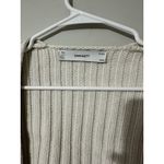 SIMONETT Cream Ribbed Knit Sleeve Sweater Shrug Bolero One Size Size undefined Photo 4