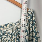 Hayden plus size 1X smocked floral blue & white blouse Photo 6