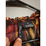 New Directions Animal Print Faux Belt Built In Shirt Ruffles Long Sleeve3X Black Size undefined Photo 4