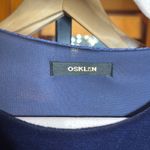 Osklen Navy Blue Elegant Velvet Mini Dress Size Medium Photo 5