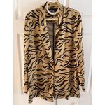 Scotch & Soda Wrap Printed Satin Blazer Missing Belt Size Large Photo 7